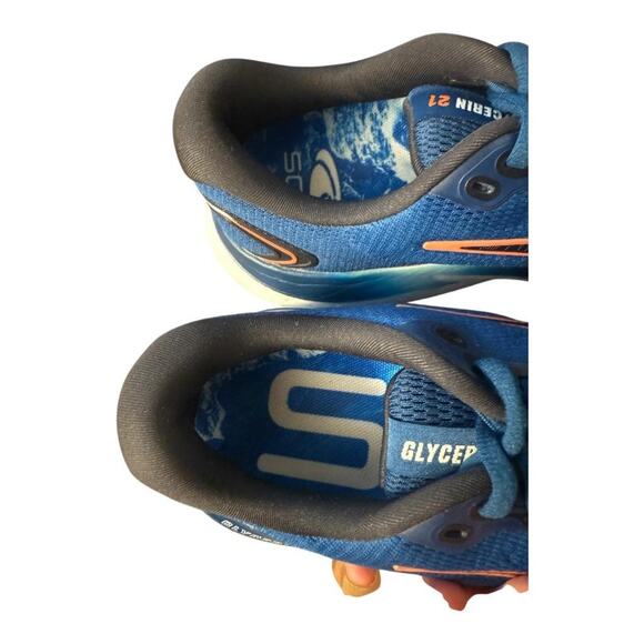 Brooks Glycerin 21 Blue Running Shoe Men size 9 - Picture 9 of 10